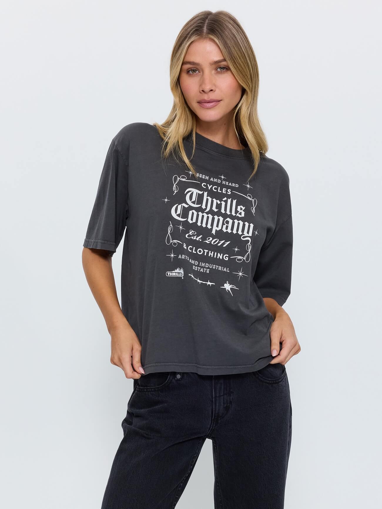 High Vis Square Tee - Merch Black 4