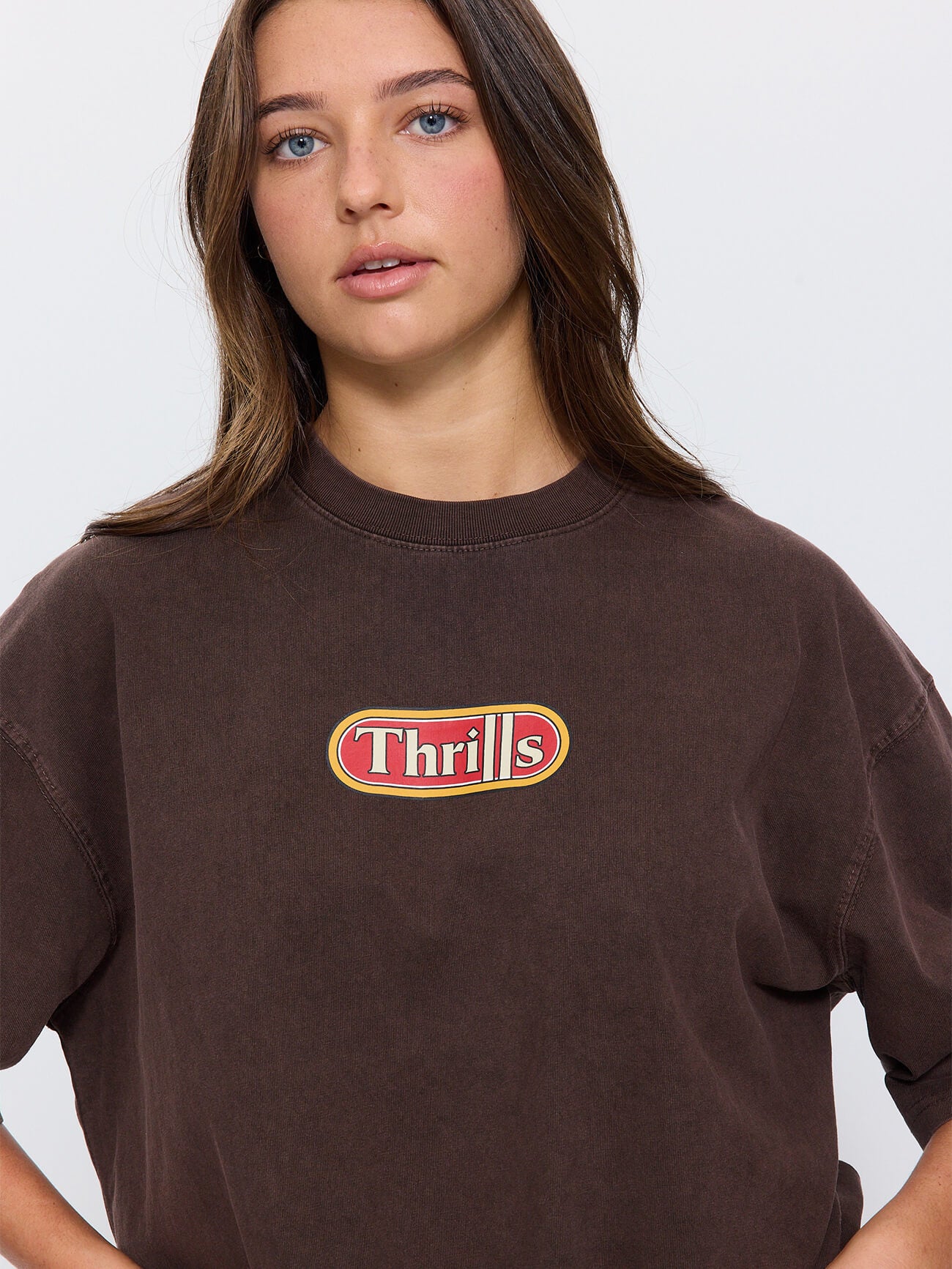 World Of Wonder Oversized Tee - Postal Brown 4