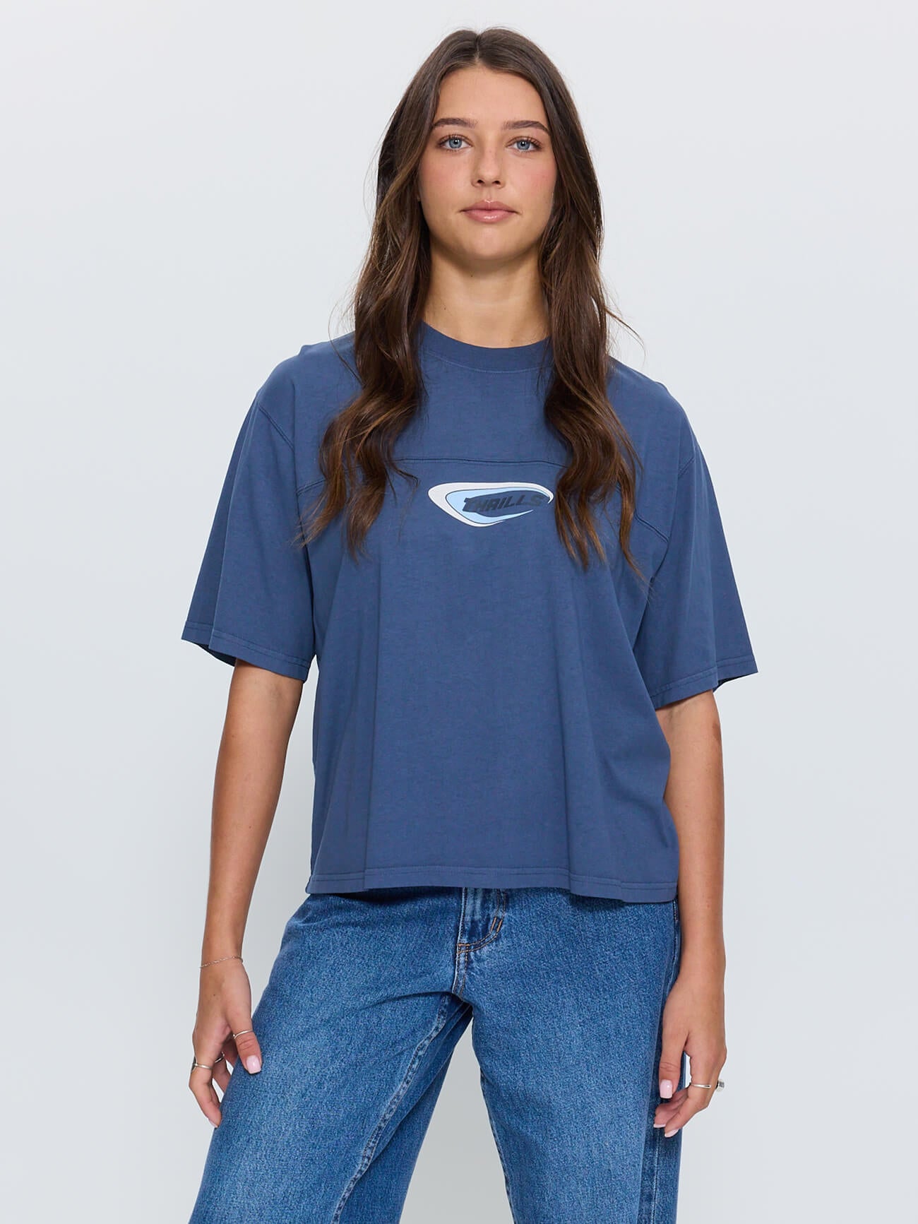 Sphere Square Tee - Deep Mineral Blue 4