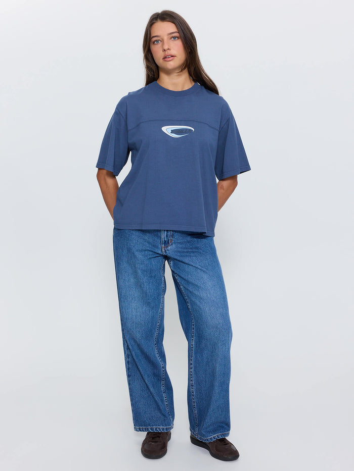 Sphere Square Tee - Deep Mineral Blue 4