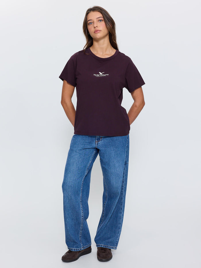 Haven For The Reckless Relaxed Tee - Aubergine 4