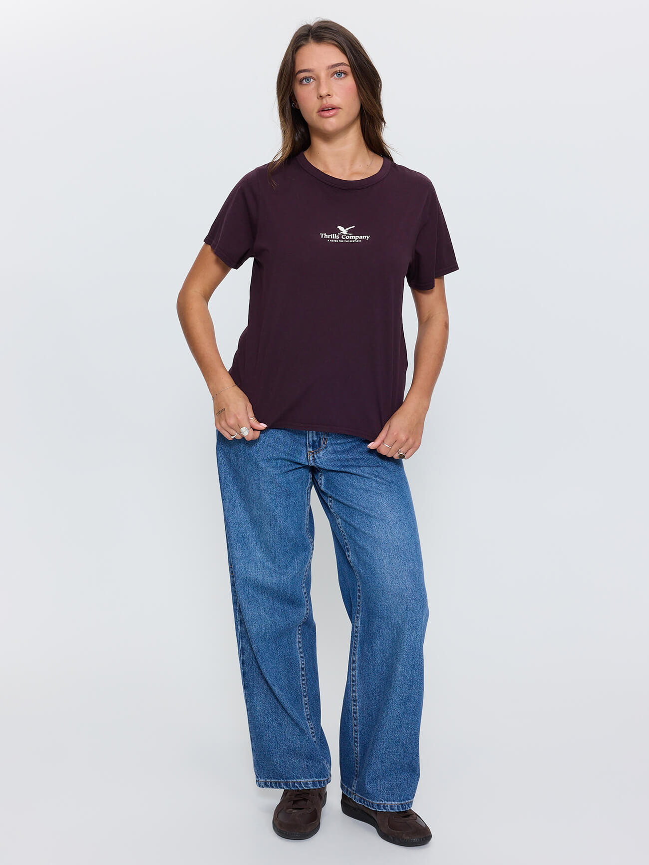 Haven For The Reckless Relaxed Tee - Aubergine 4