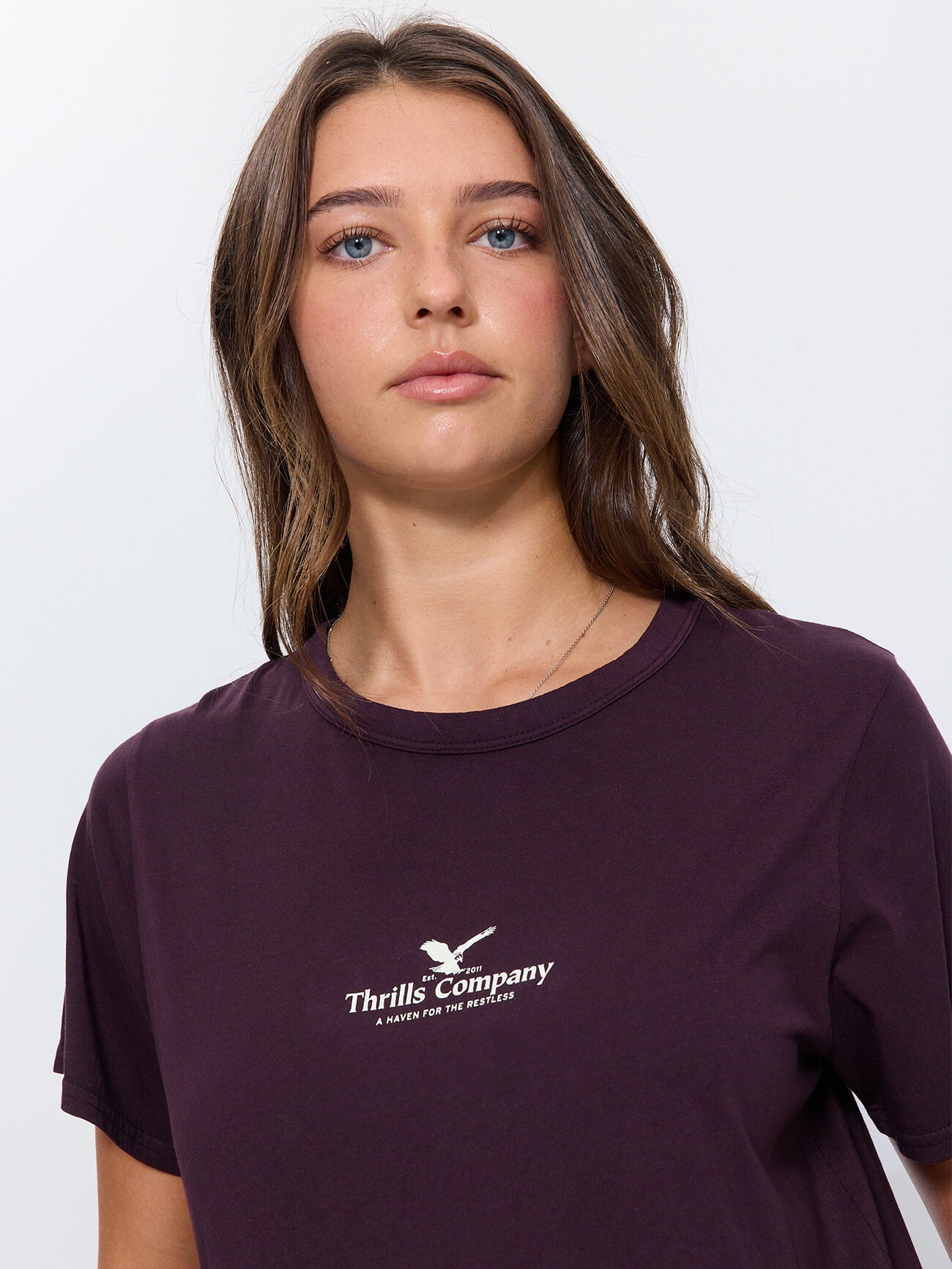 Haven For The Reckless Relaxed Tee - Aubergine 4