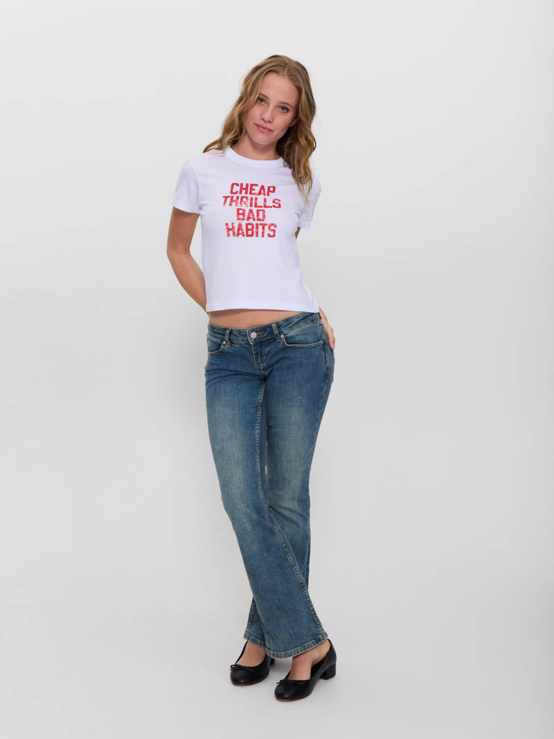 Poor Choices Boy Tee - White