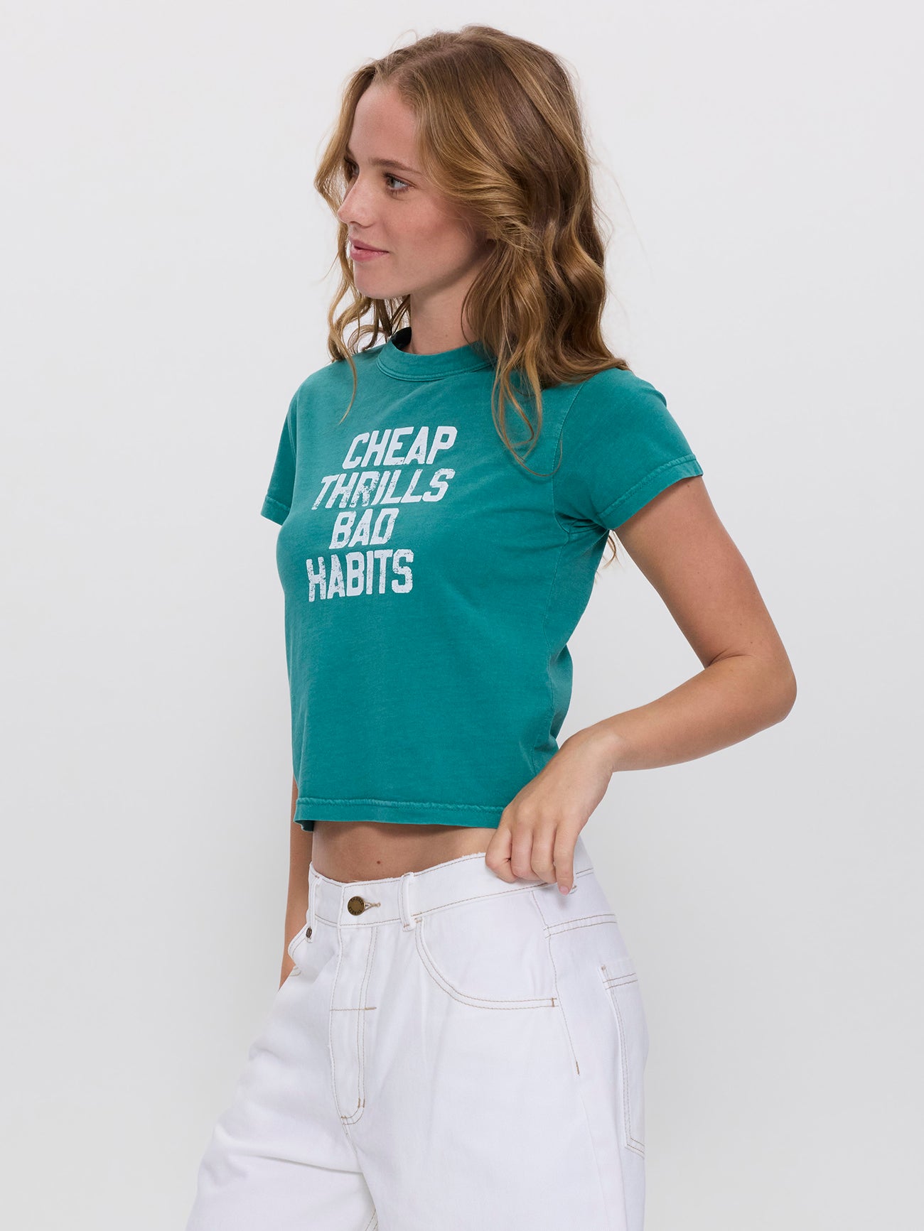Poor Choices Boy Tee - New Teal 4