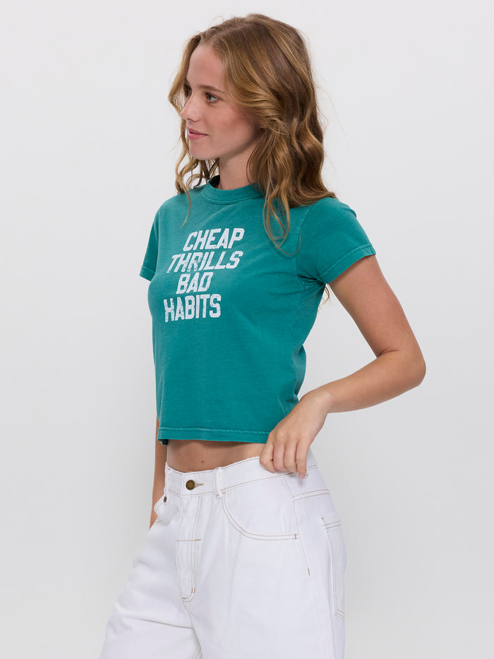 Poor Choices Boy Tee - New Teal 4