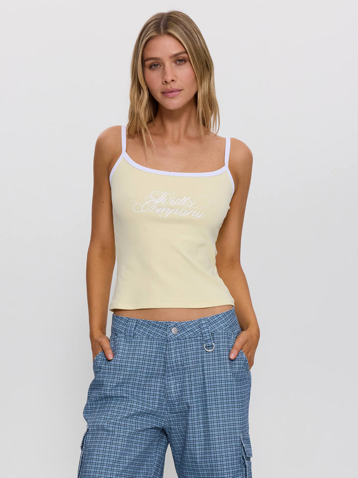 Lost Paradise Scoop Neck Tank - Butter 4