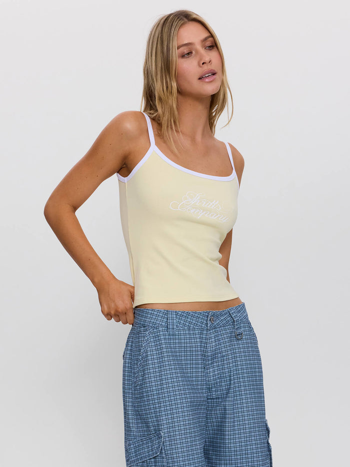 Lost Paradise Scoop Neck Tank - Butter 4