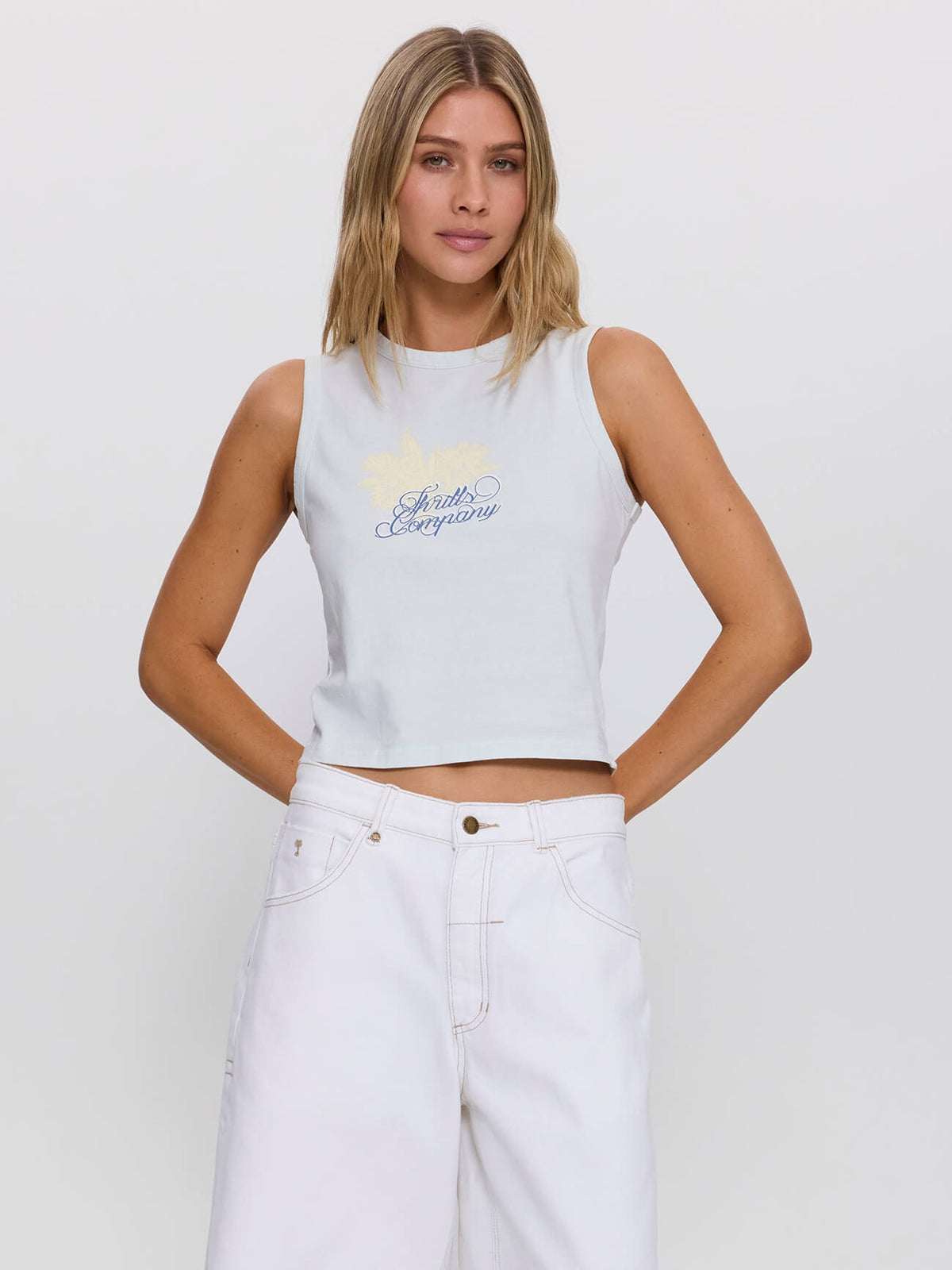 Lost Paradise Retro Tank - Distant Blue 4