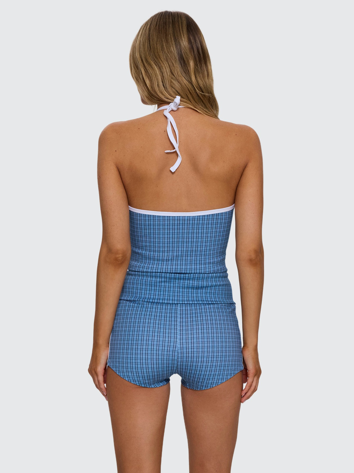 Lost Cause Halter Tank - Vintage Blue 4