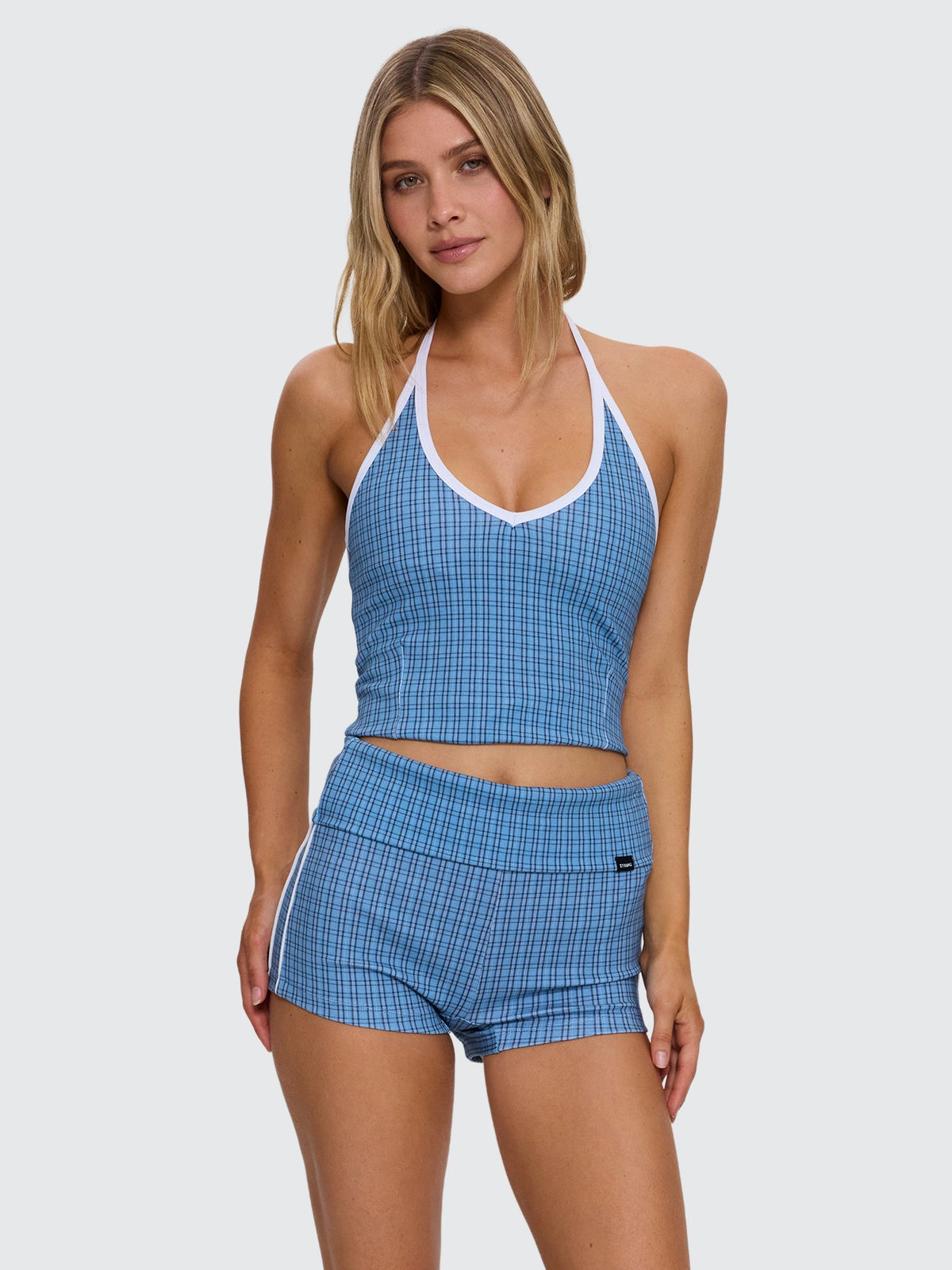Lost Cause Halter Tank - Vintage Blue 4