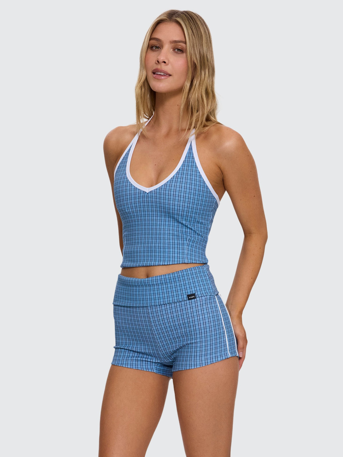 Lost Cause Halter Tank - Vintage Blue 4