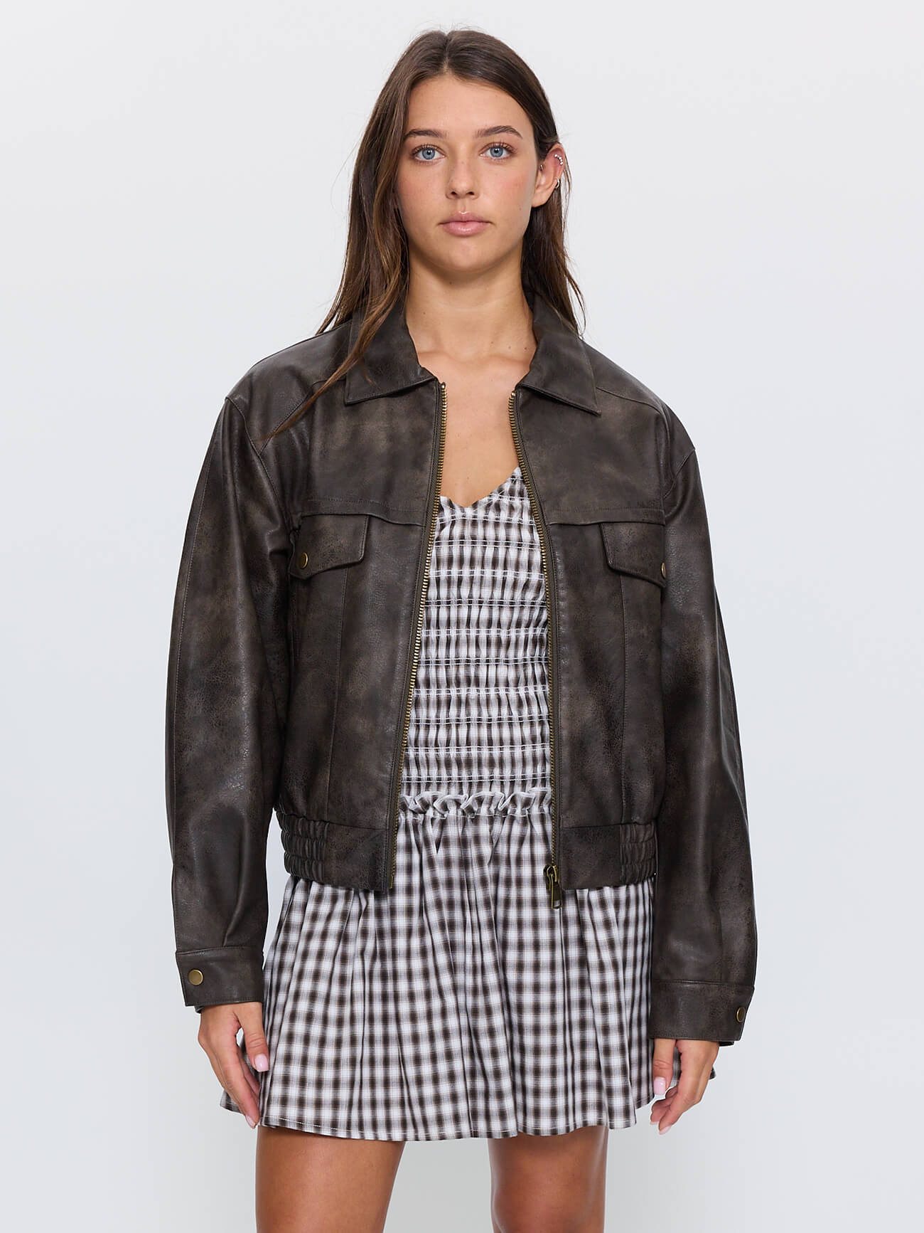 Davie Jacket - Washed Brown 4