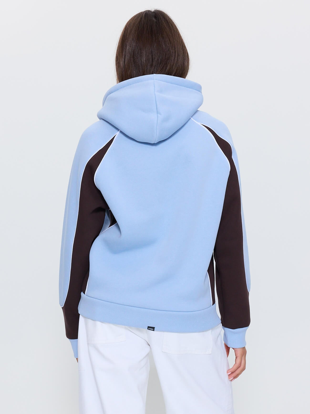 On Repeat Panelled Raglan Hood - Placid Blue 4
