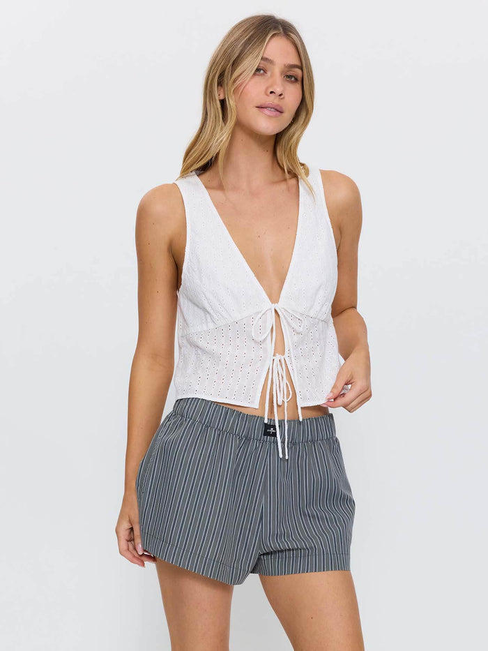 Saige Broderie Anglaise Top - White 4