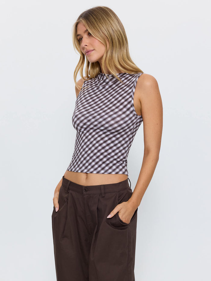 Stagger Check Tank - Black