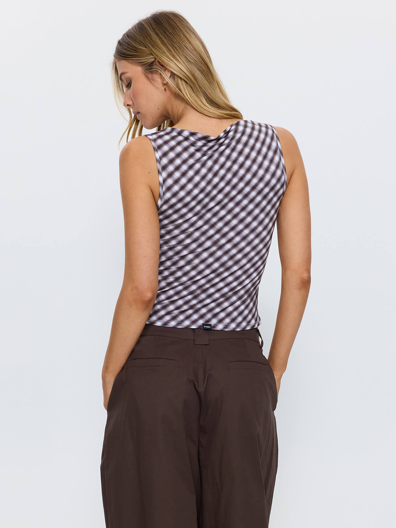 Stagger Check Tank - Black