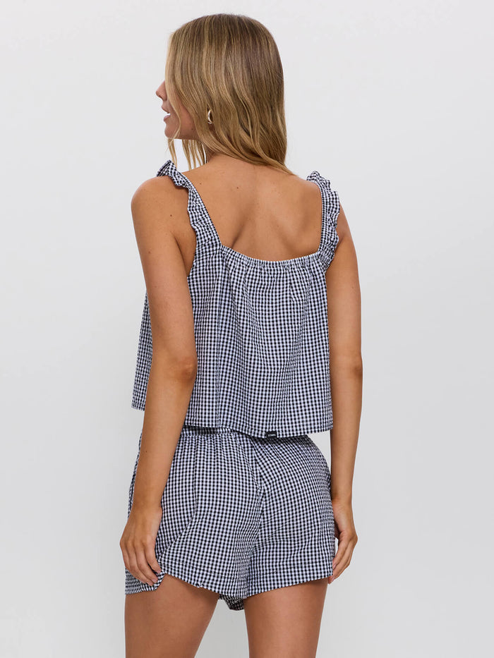 Checkmate Ocean Tie Top - Gingham 4