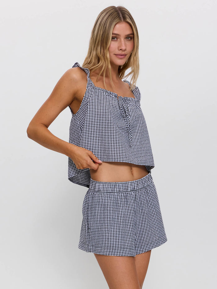 Checkmate Ocean Tie Top - Gingham 4