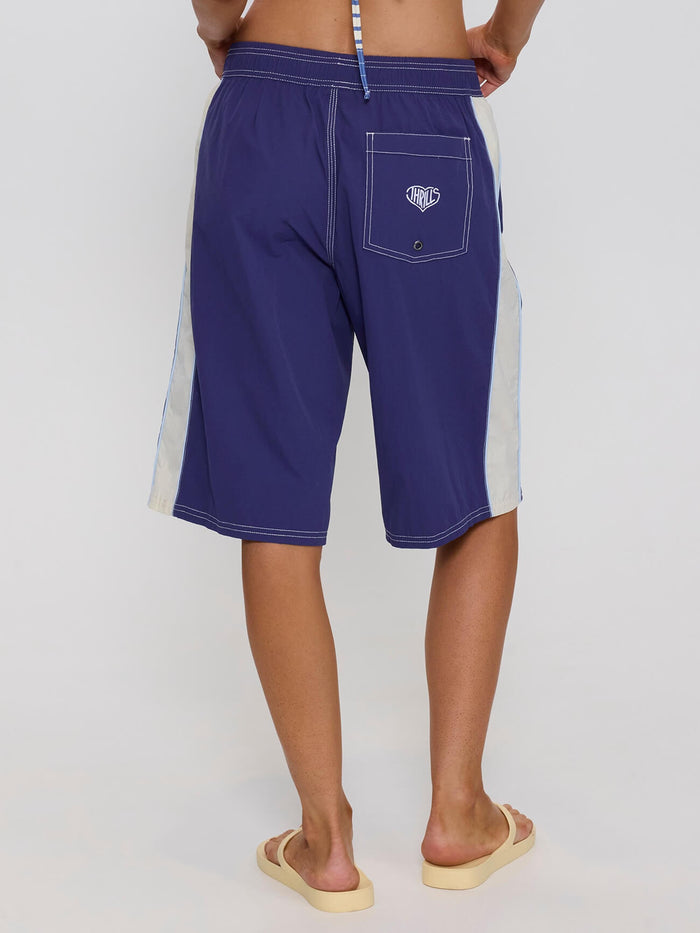 No Clue Elastic Waist Boardshort - Blue Indigo 4