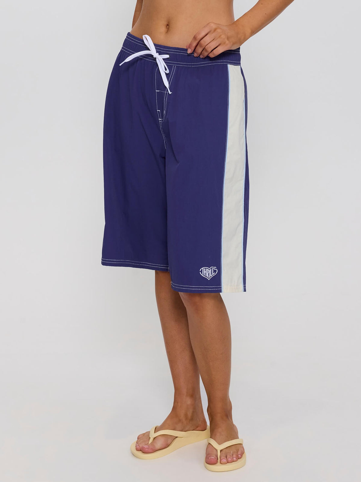 No Clue Elastic Waist Boardshort - Blue Indigo 4