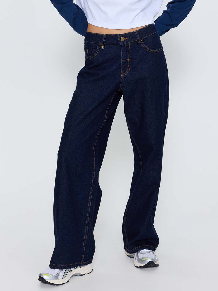 Billie Low Rise Baggy Jean - Raw Indigo