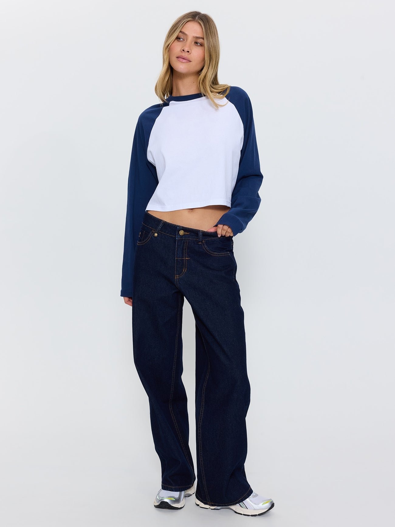 Billie Low Rise Baggy Jean - Raw Indigo