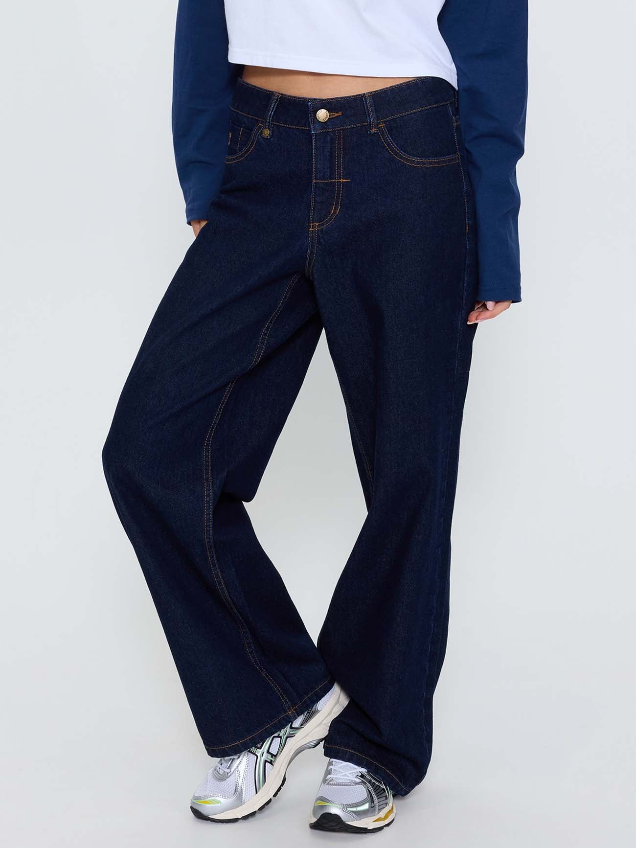 Billie Low Rise Baggy Jean - Raw Indigo