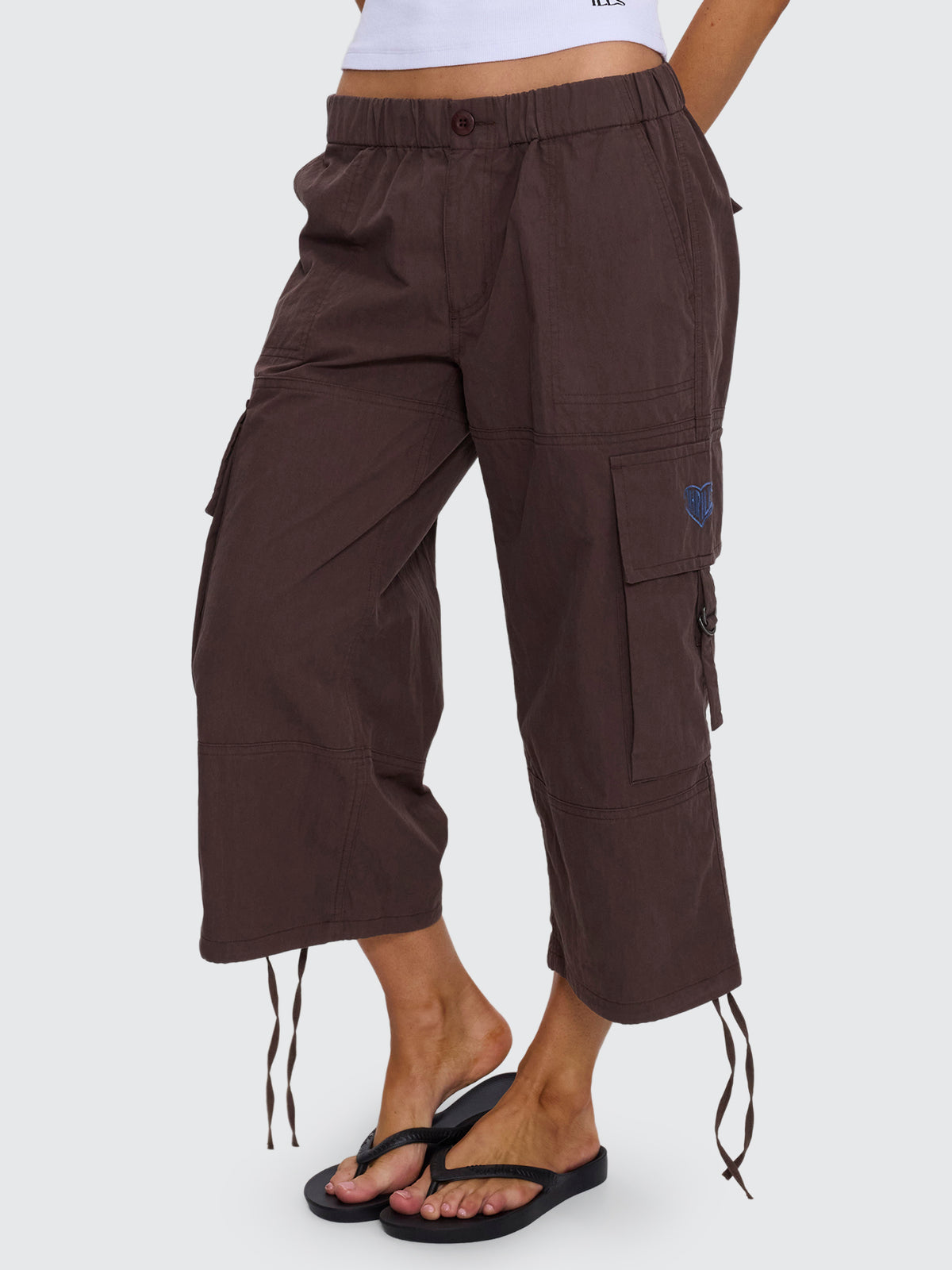 No Clue 3/4 Cargo Pant - Vintage Brown 4