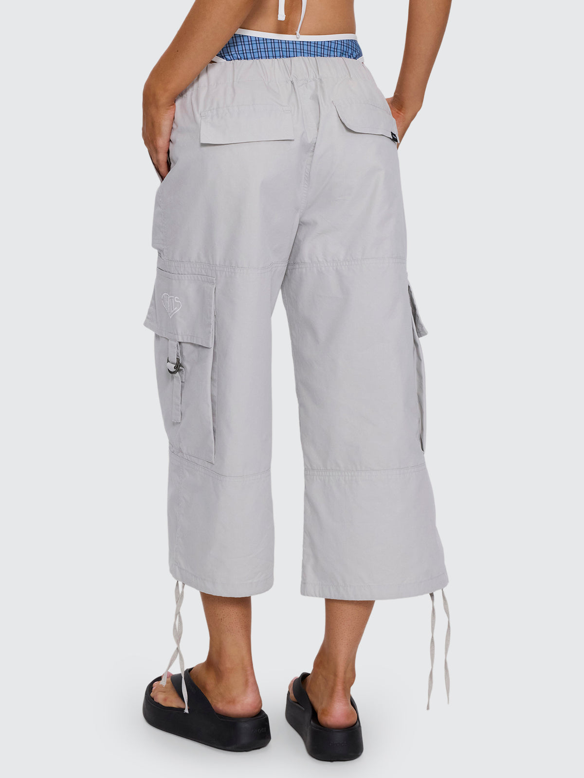 No Clue 3/4 Cargo Pant - Vapour Grey 4