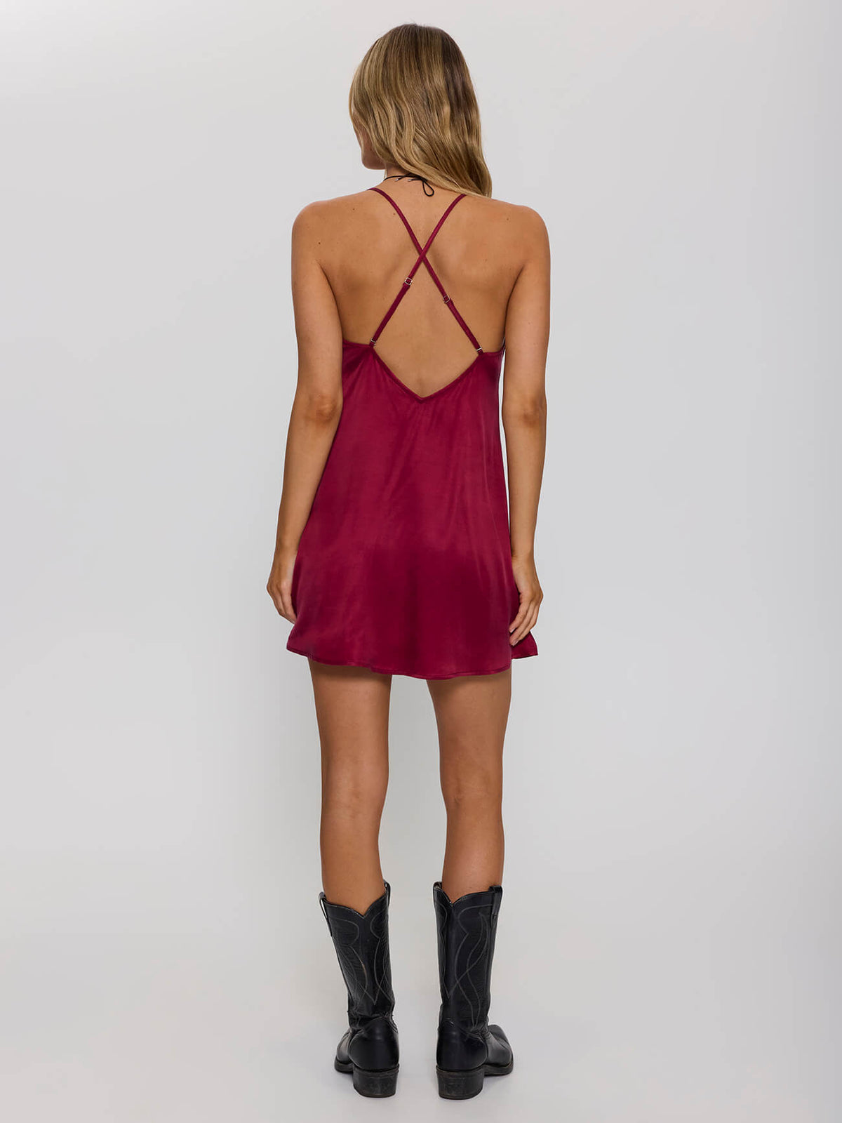 Etta Mini Slip Dress - Raspberry Wine 4
