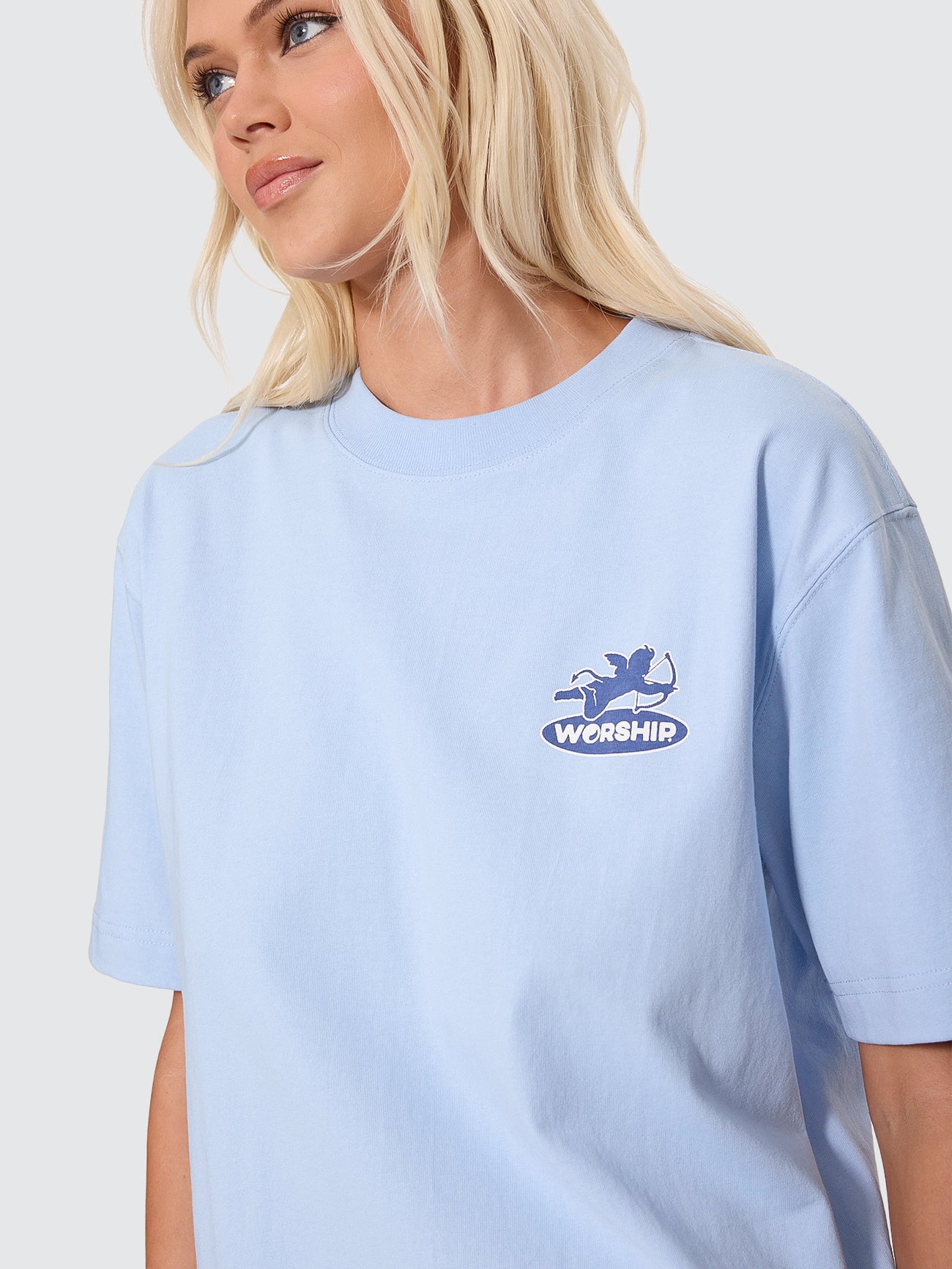 Shadow Cherub Regular Fit Tee - Dream Blue