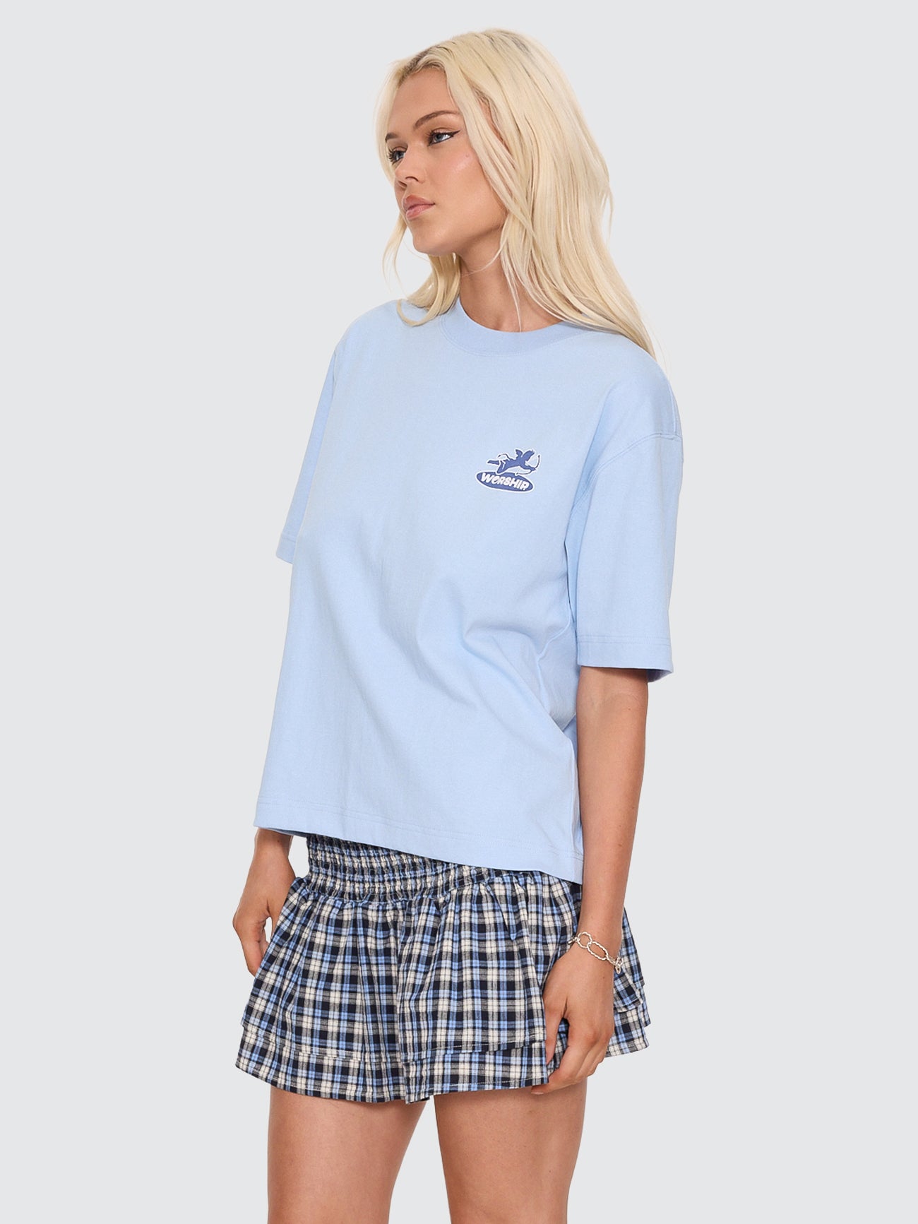 Shadow Cherub Regular Fit Tee - Dream Blue