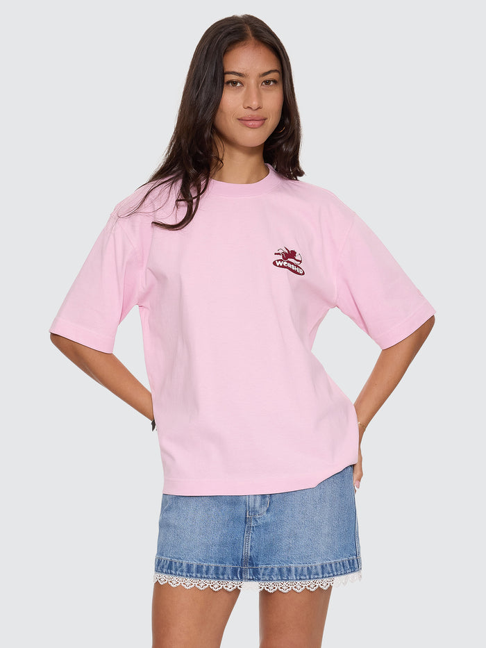 Shadow Cherub Regular Fit Tee - Pink 4