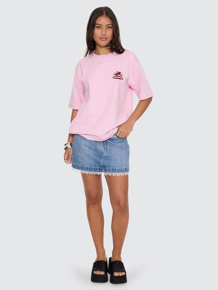 Shadow Cherub Regular Fit Tee - Pink 4
