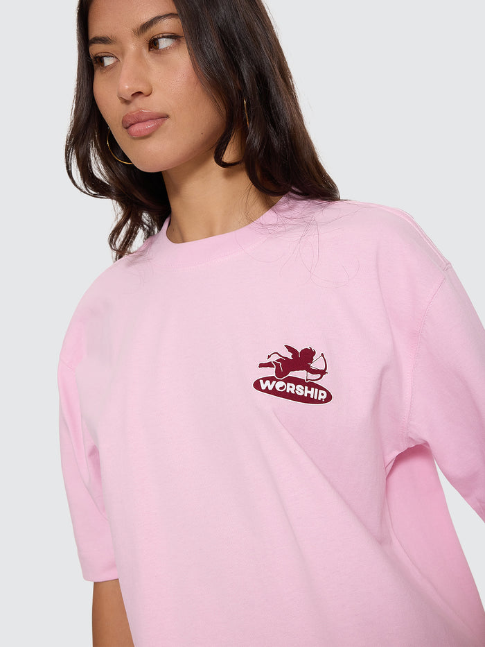 Shadow Cherub Regular Fit Tee - Pink 4