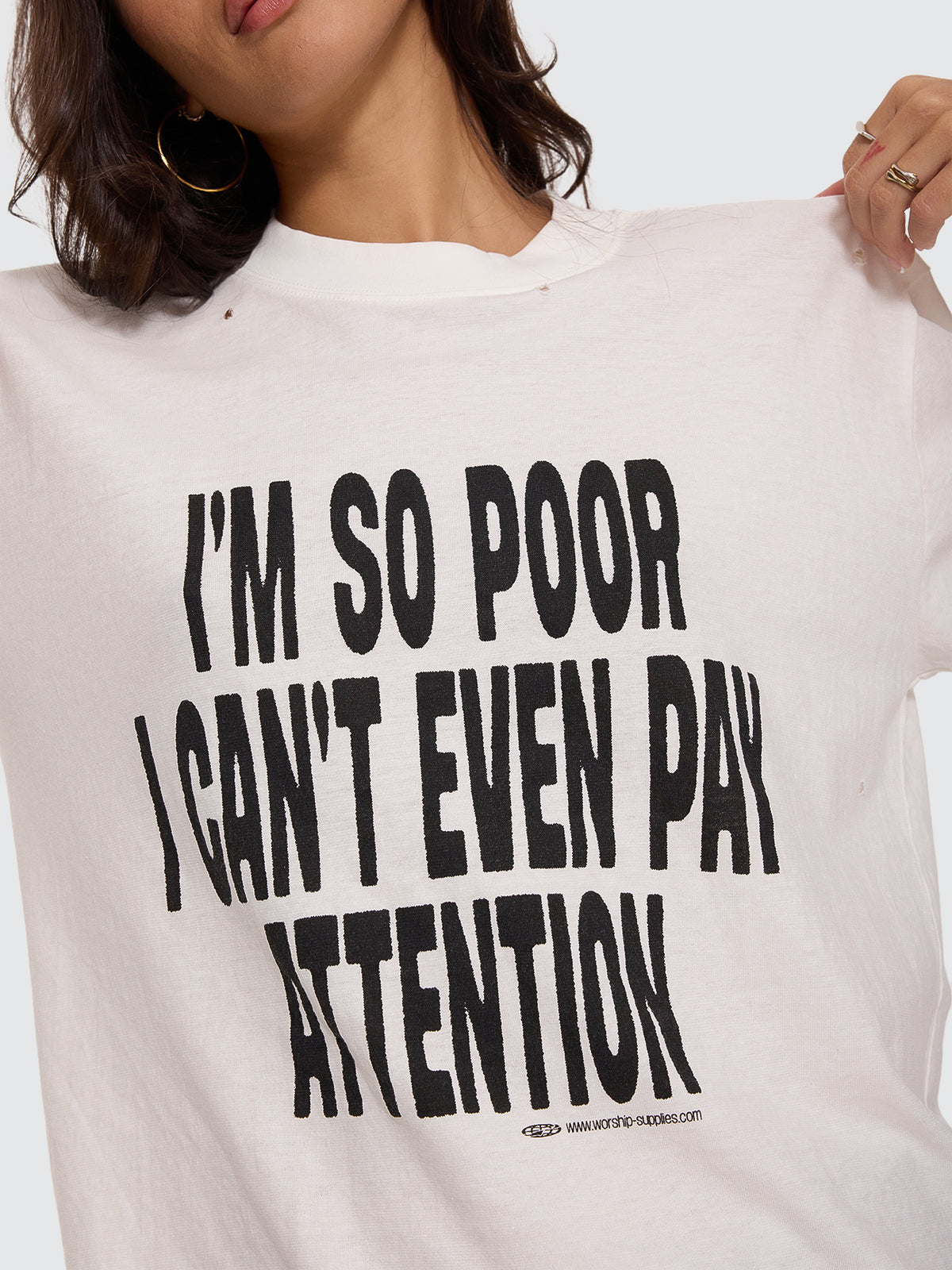 Pay Attention Regular Fit Tee - Coconut Milk 4