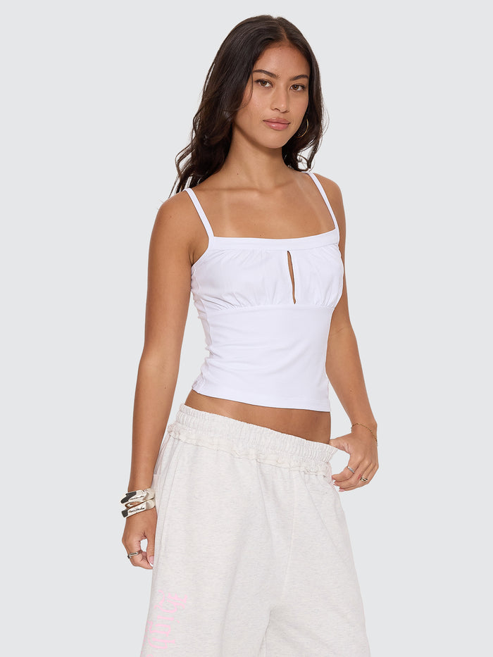Cherub Milkmaid Singlet - White 4
