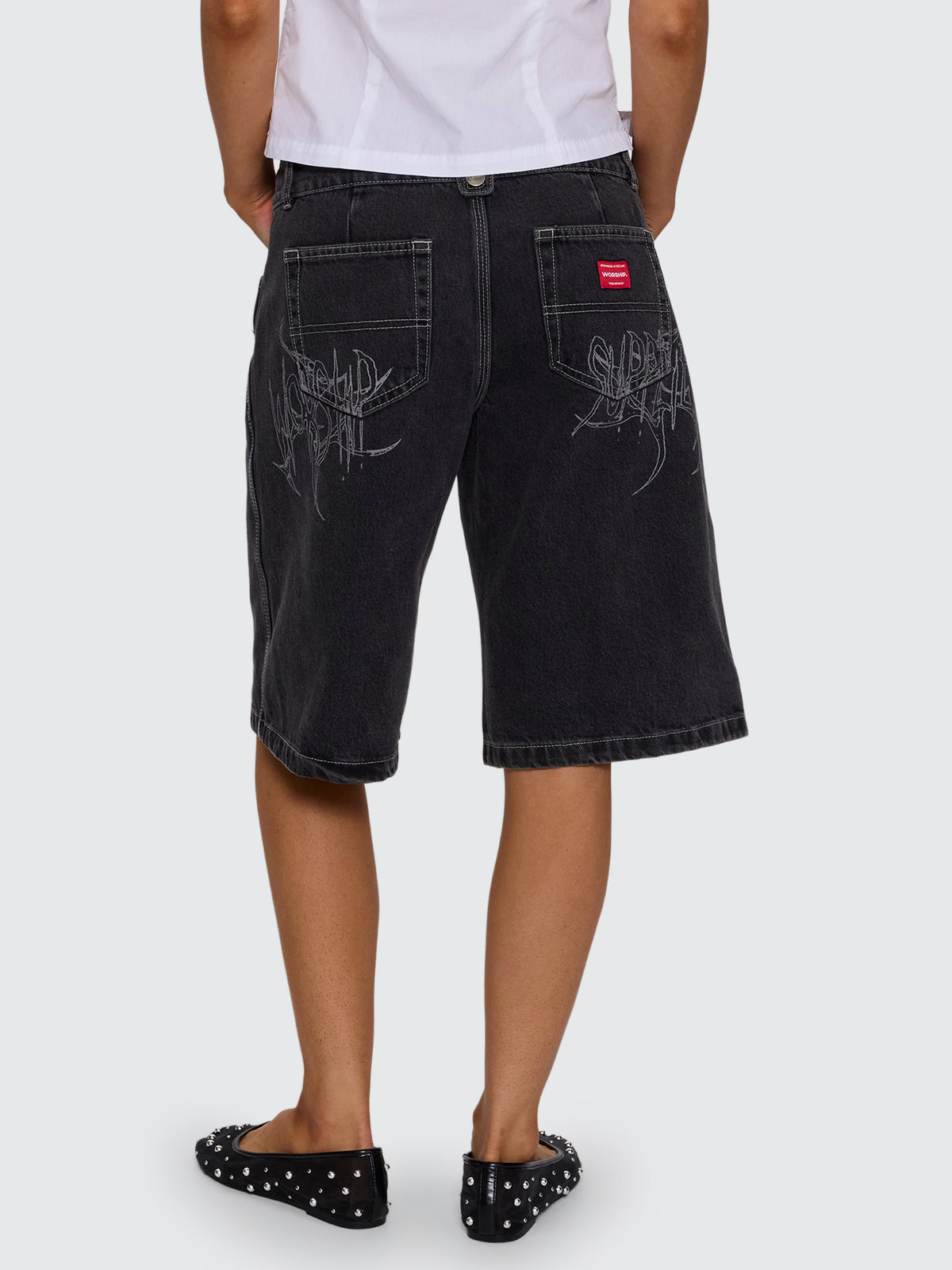 Spinal 00s Big Baggy Short - Used Black