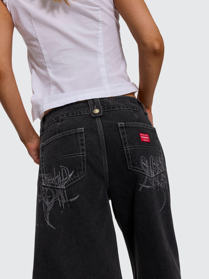 Spinal 00s Big Baggy Short - Used Black