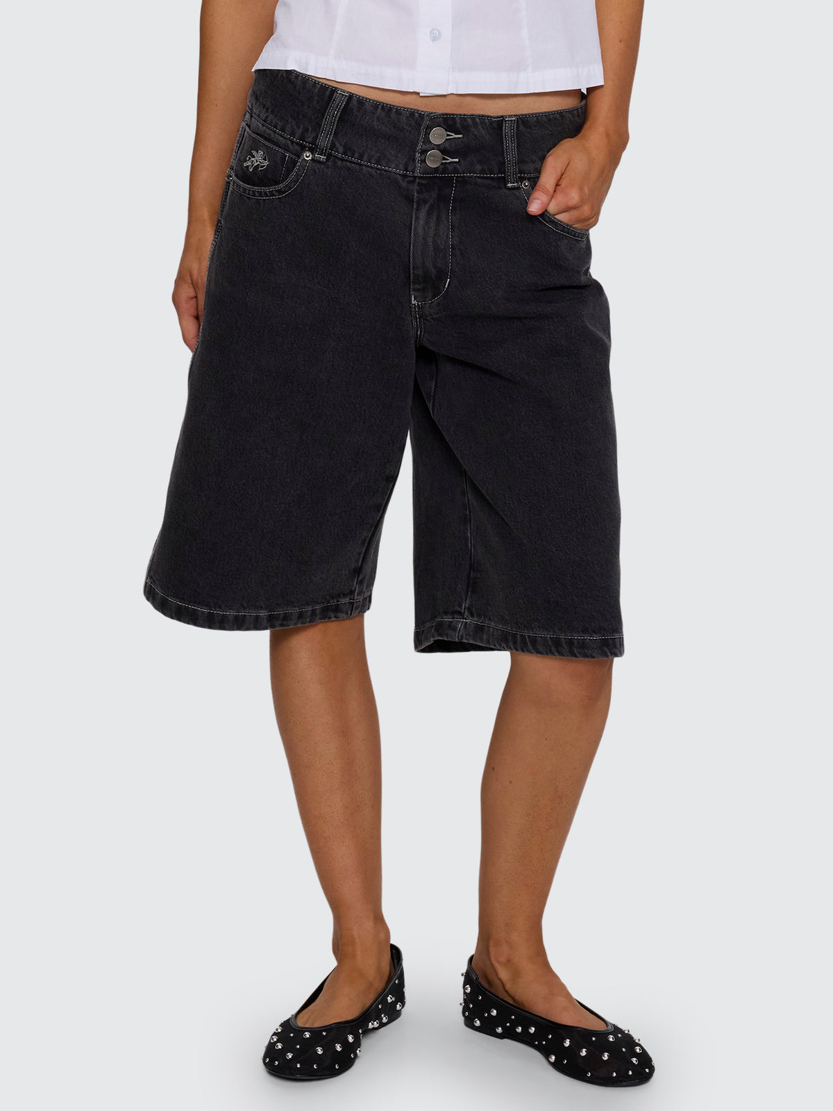 Spinal 00s Big Baggy Short - Used Black