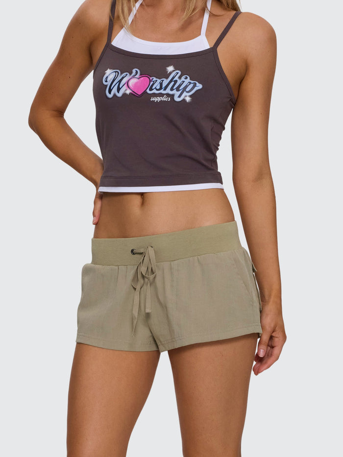 Army Brat Super Low Micro Short - Kelp Dust