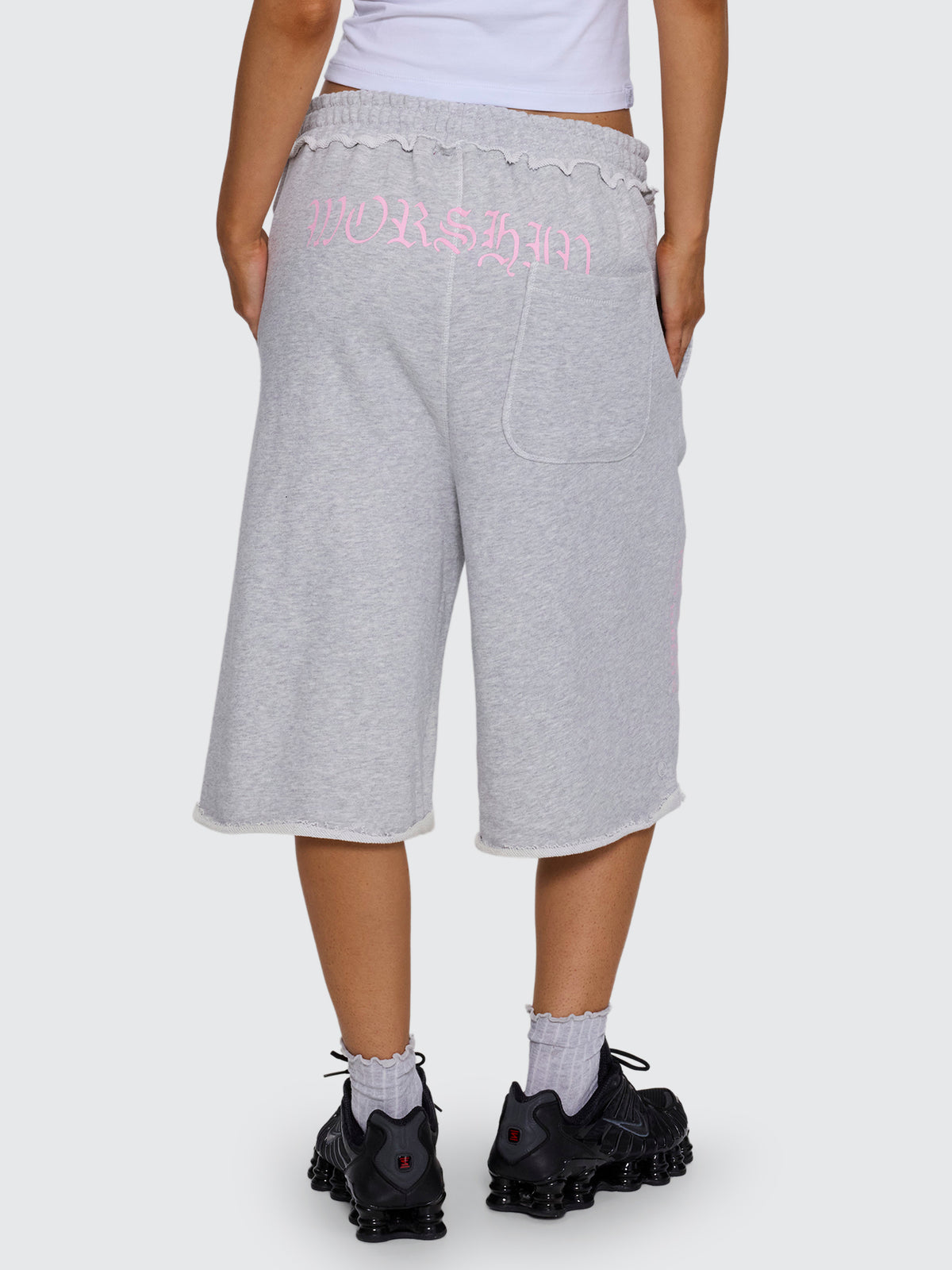 High Spirits Baggy Jogger Short - Snow Marle