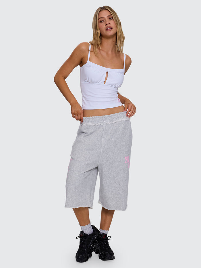 High Spirits Baggy Jogger Short - Snow Marle