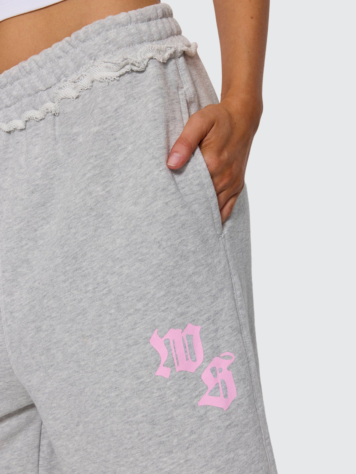 High Spirits Baggy Jogger Short - Snow Marle