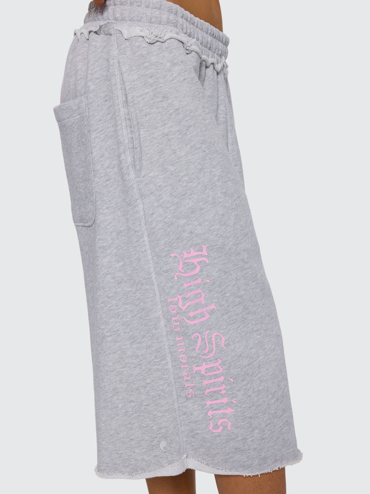 High Spirits Baggy Jogger Short - Snow Marle