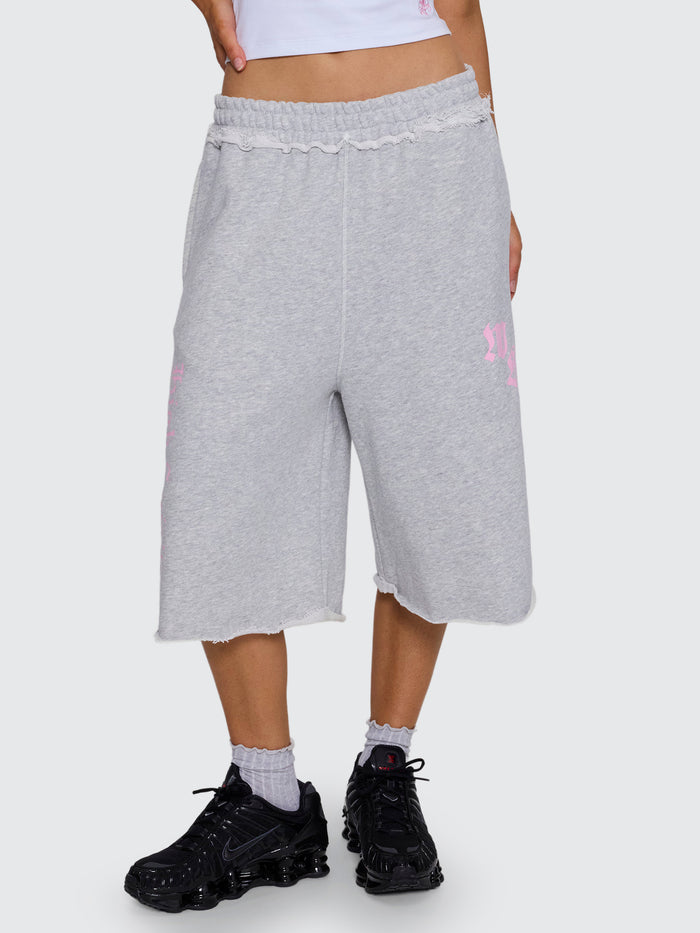 High Spirits Baggy Jogger Short - Snow Marle