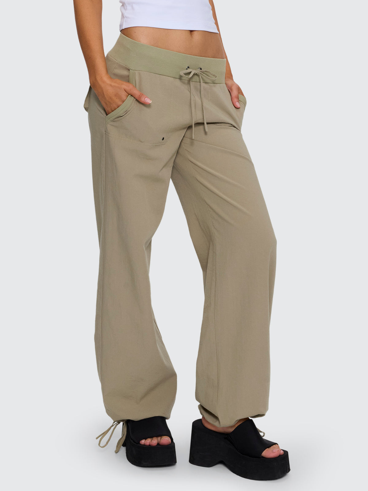 Army Brat Super Low Baggy Pant - Kelp Dust