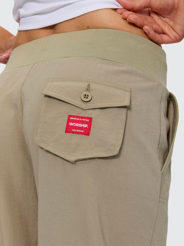 Army Brat Super Low Baggy Pant - Kelp Dust