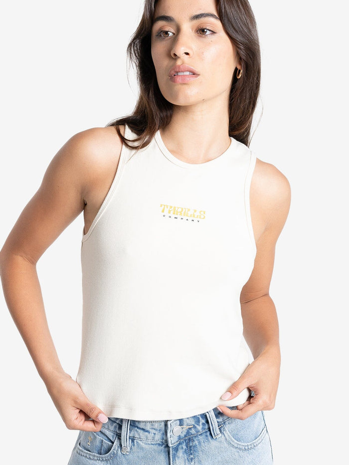 High Standards Curve Tank - Cashew